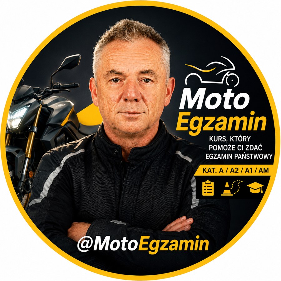 MotoEgzamin — kanał i kurs przygotowujący do egzaminu na kategorie A, A2, A1, AM